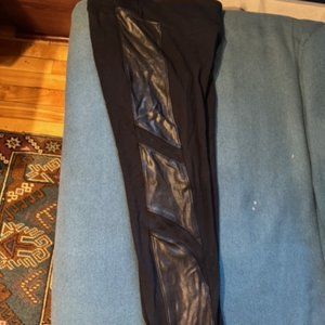 Spanx Moto Faux Leather Leggings size Large